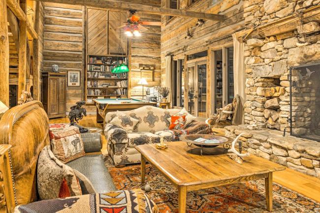 Spacious Cullowhee Lodge with Views and River Access! Images_4