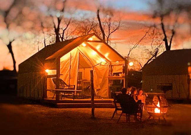 Son's Blue River Camp Glamping Cabin #A - Comfortable Cabin on the San Marcos River Images_1