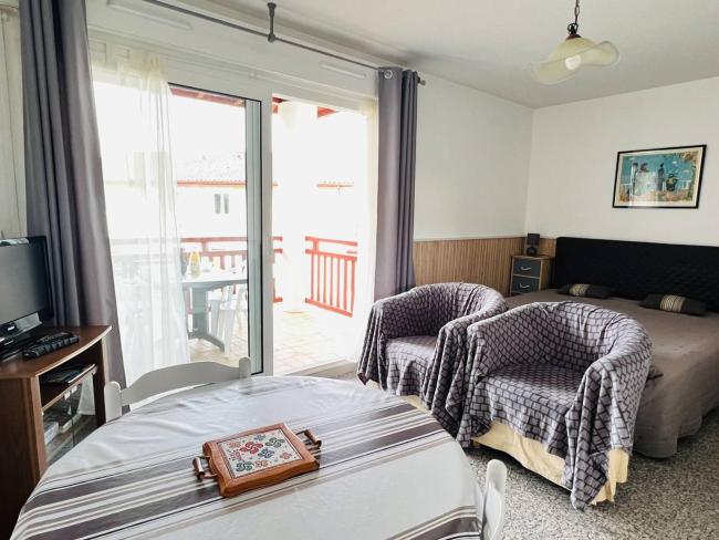 Appartement T1 lumineux avec balcon ensoleillé et parking, 2 couchages, Cambo-les-Bains - FR-1-495-16 Images_2