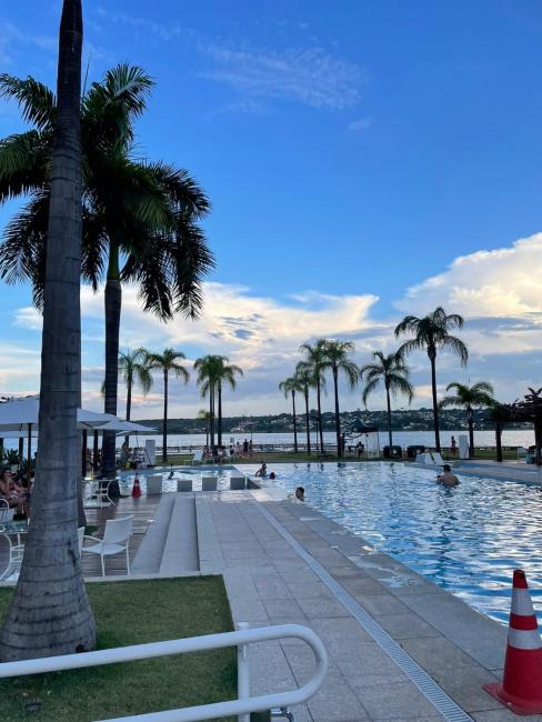 Estiloso Flat Brisas do Lago com terraço Images_1