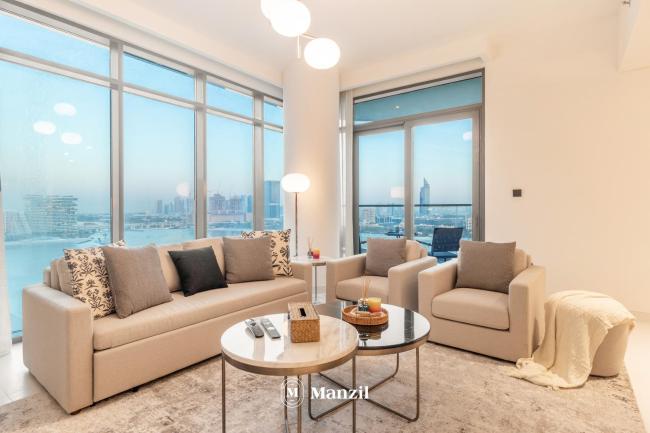 Manzil - 2BR Apartment in Emaar Beachfront with Beach & Marina Access Images_1