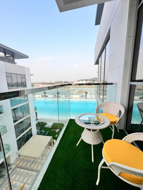 Manzil - 1BR apartment in MBR City with Lagoon Access & Burj View Images_3