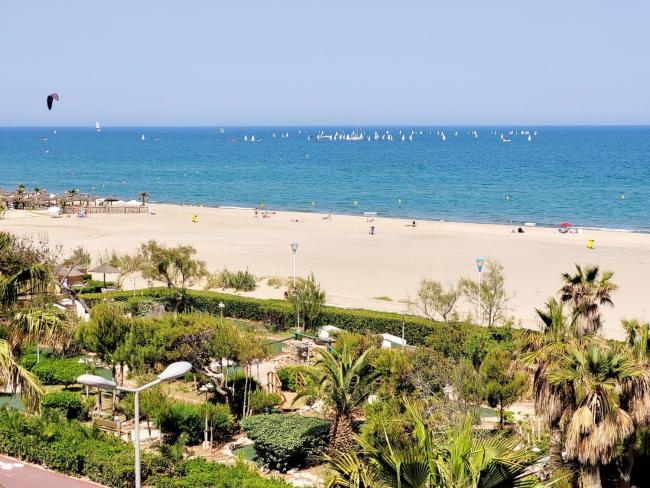 Studio cabine avec terrasse, superbe vue mer, parking privé, 4 pers, Canet-en-Roussillon - FR-1-794-152 Images_2