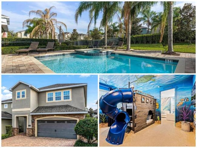 Themed Slides, Game, pool Home Near Disney Images